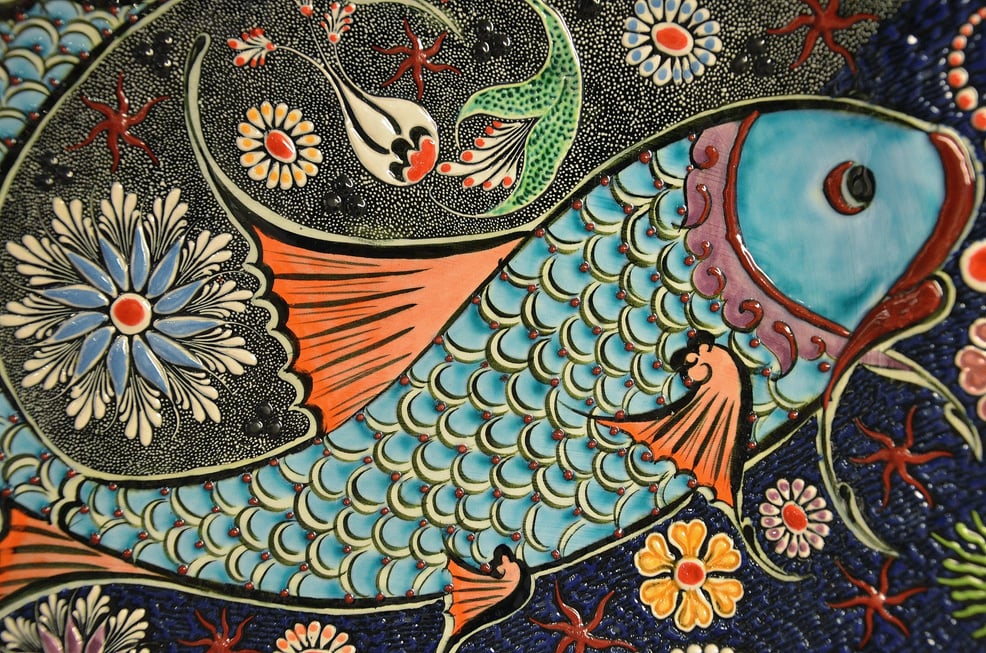 Colorful Fish Mosaic